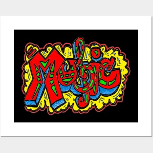 Music 4 Graffiti Urban Strret Art by LowEndGraphics Posters and Art